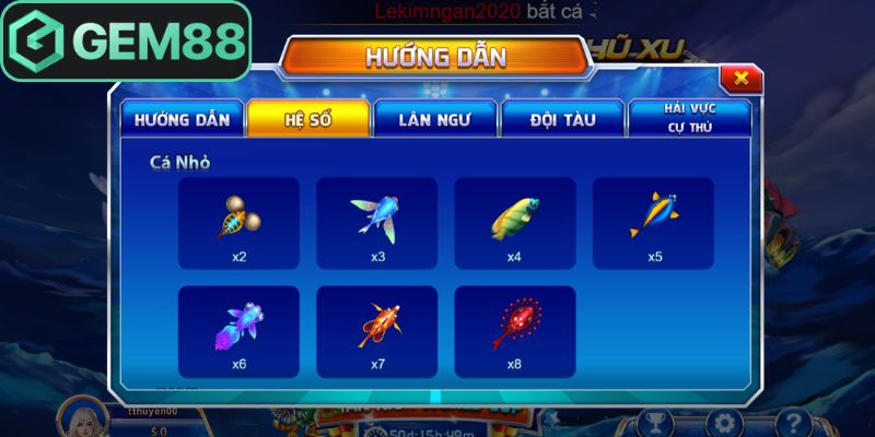 Hạ gục con mồi đông trong đại chiến thái bình dương Gem88 