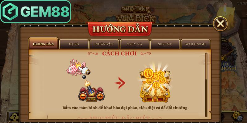 Sử dụng lưới bắt cá tại đại hải trình Gem88 
