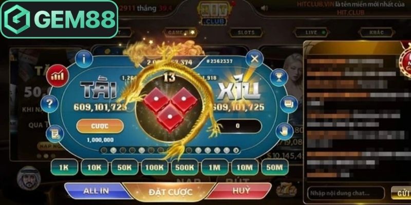 Tài Xỉu Gem88 - Trải Nghiệm Live Casino Trực Tiếp Hấp Dẫn 1 Tài xỉu Gem88 được nhiều người dùng yêu thích